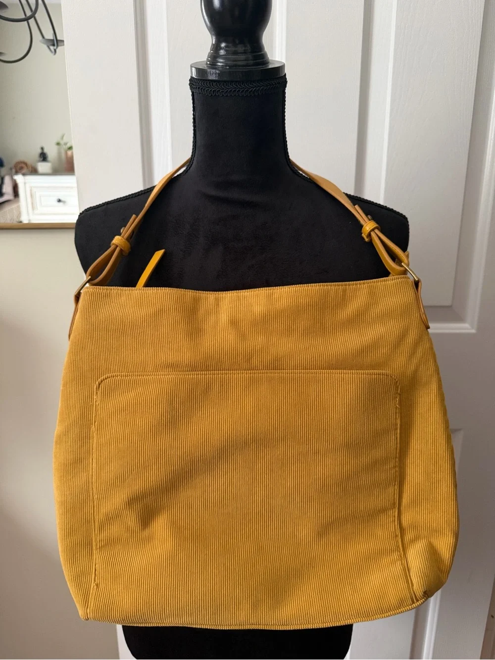 Universal Thread Mustard Yellow Corduroy Shoulder Bag